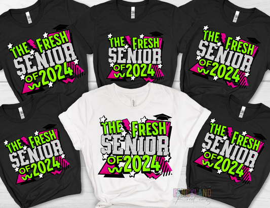 Fresh Senior of 2024 Graduation Shirts