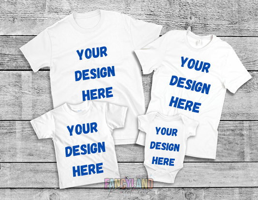 Personalized Shirts (MINIMUM ORDER OF 4 SHIRTS)