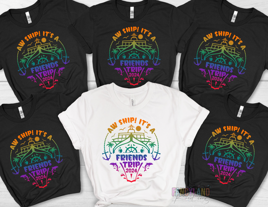 Group Travel Shirts - Friends Cruise Trip!