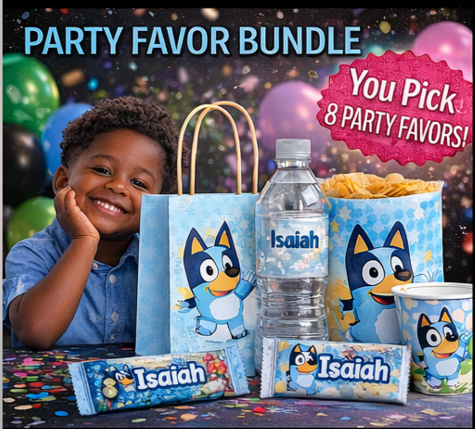 Bluey Party Favors