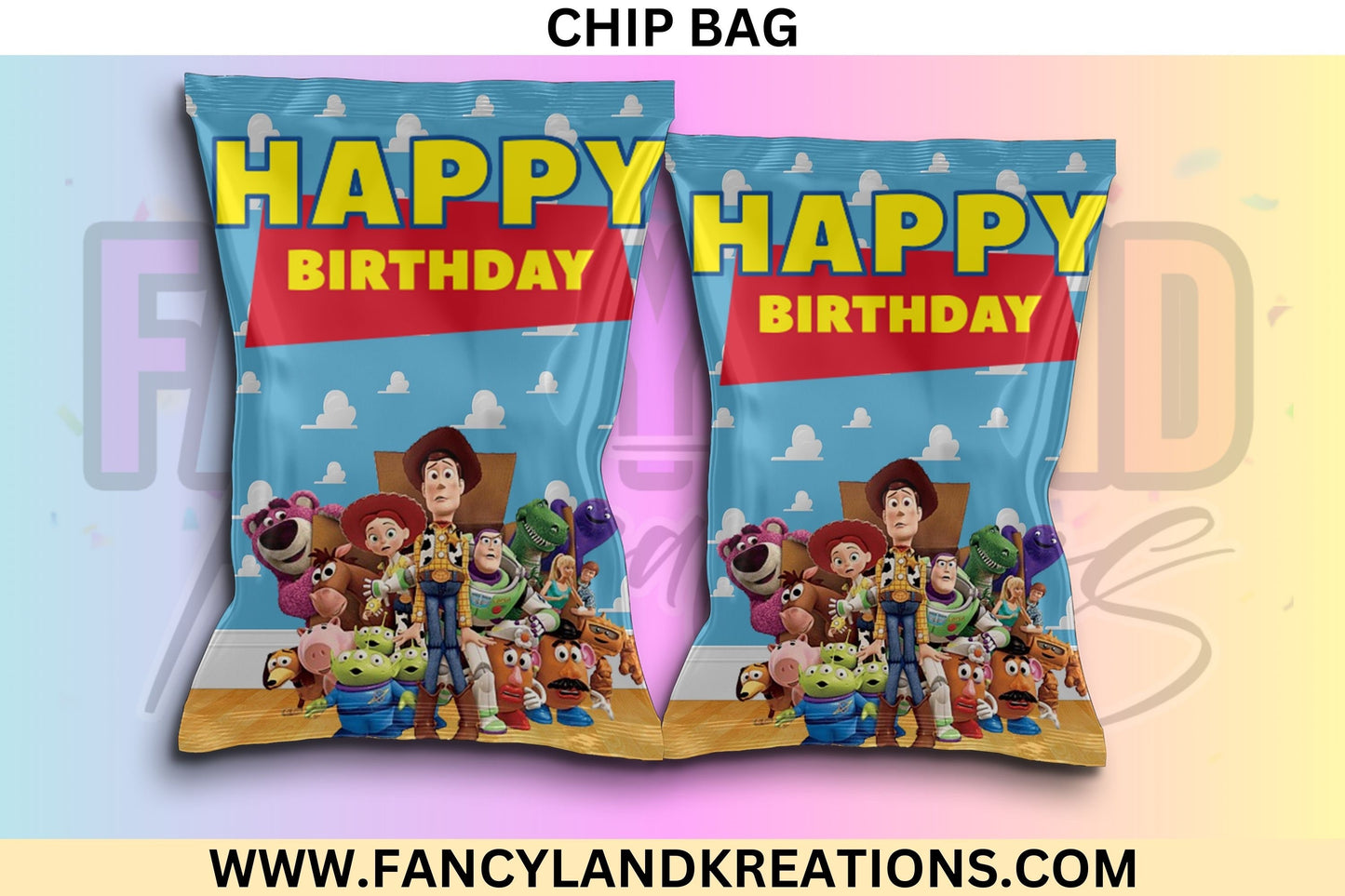 Toy Story Party Chip Bag