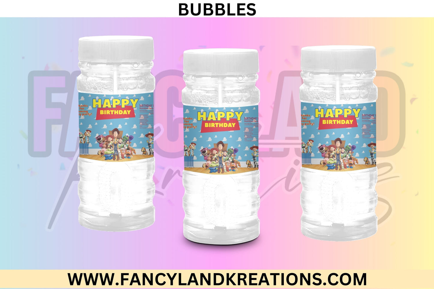 Toy Story Party Bubbles