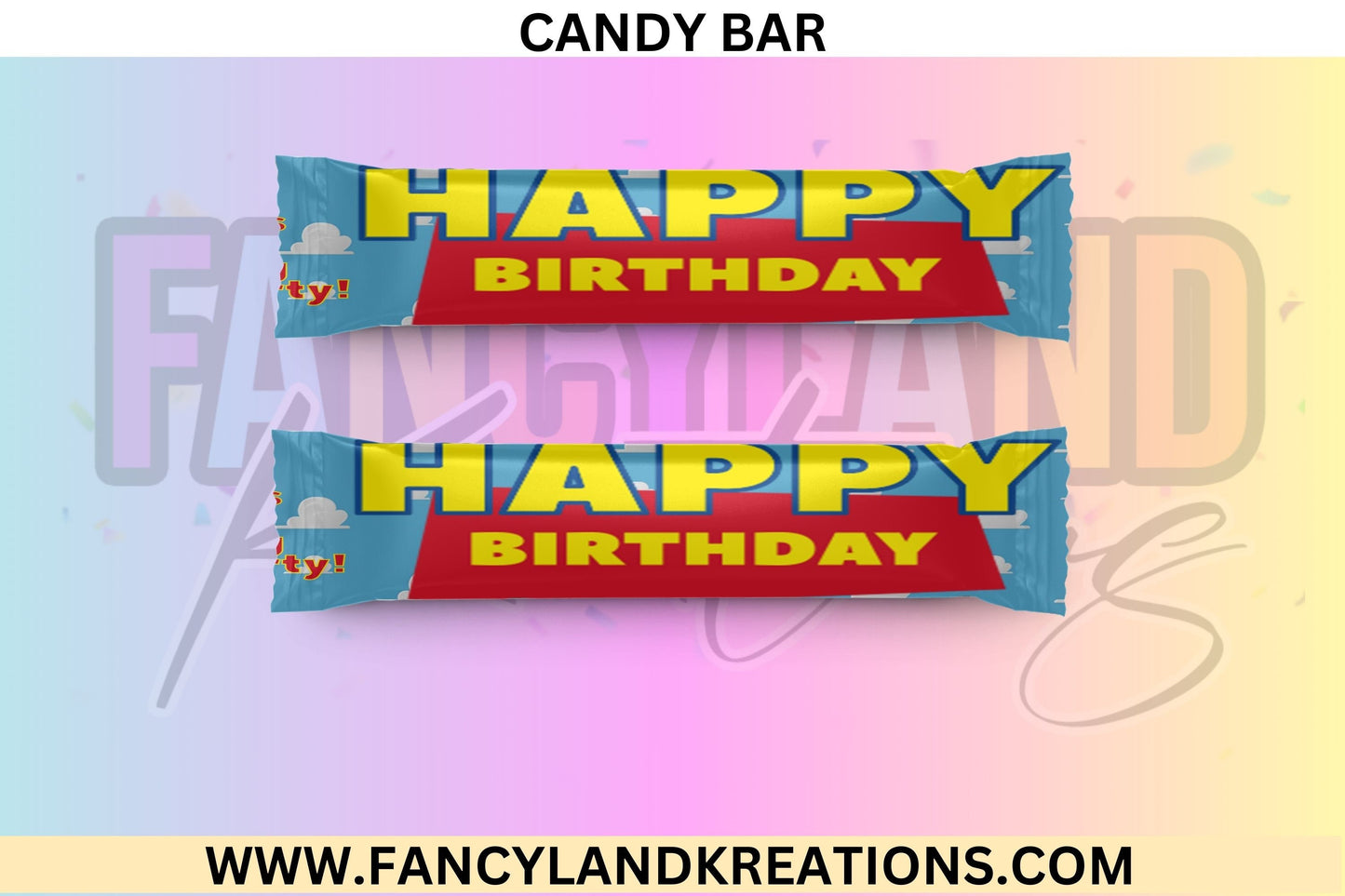 Toy Story Party Favors Candy Bar