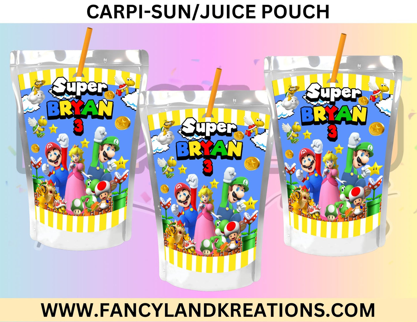 Super Mario Inspired Capri-Sun Juice Pouch