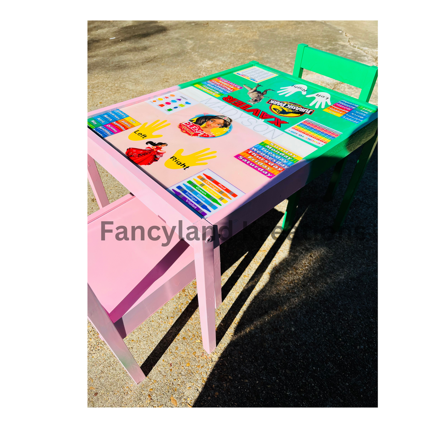 Personalized Kids Double Learning Table