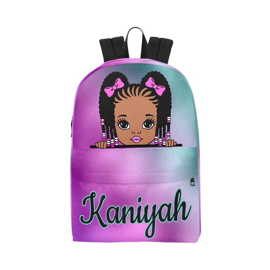 Afro Girl Braids Backpack Bundle
