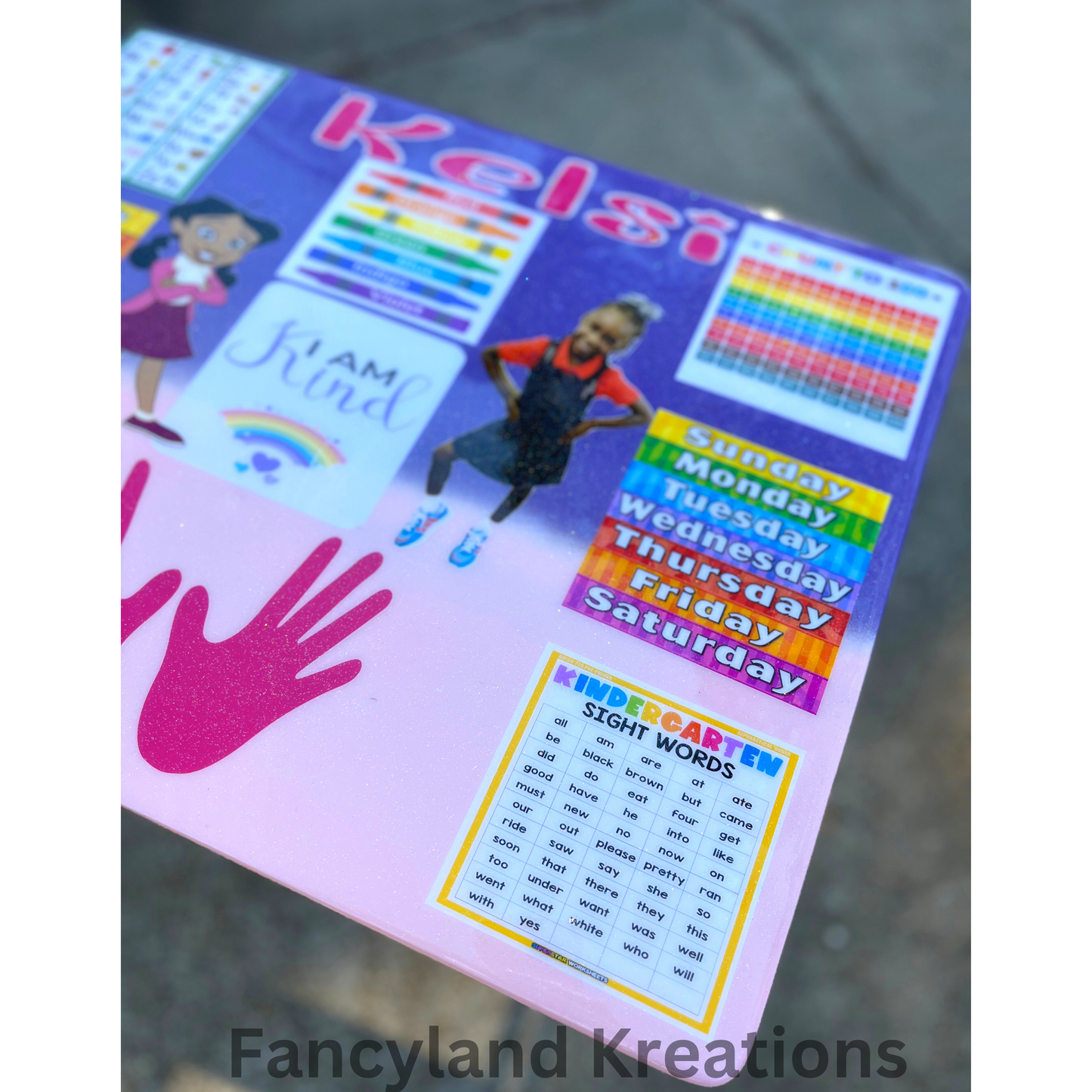 Personalized Kids Learning Table