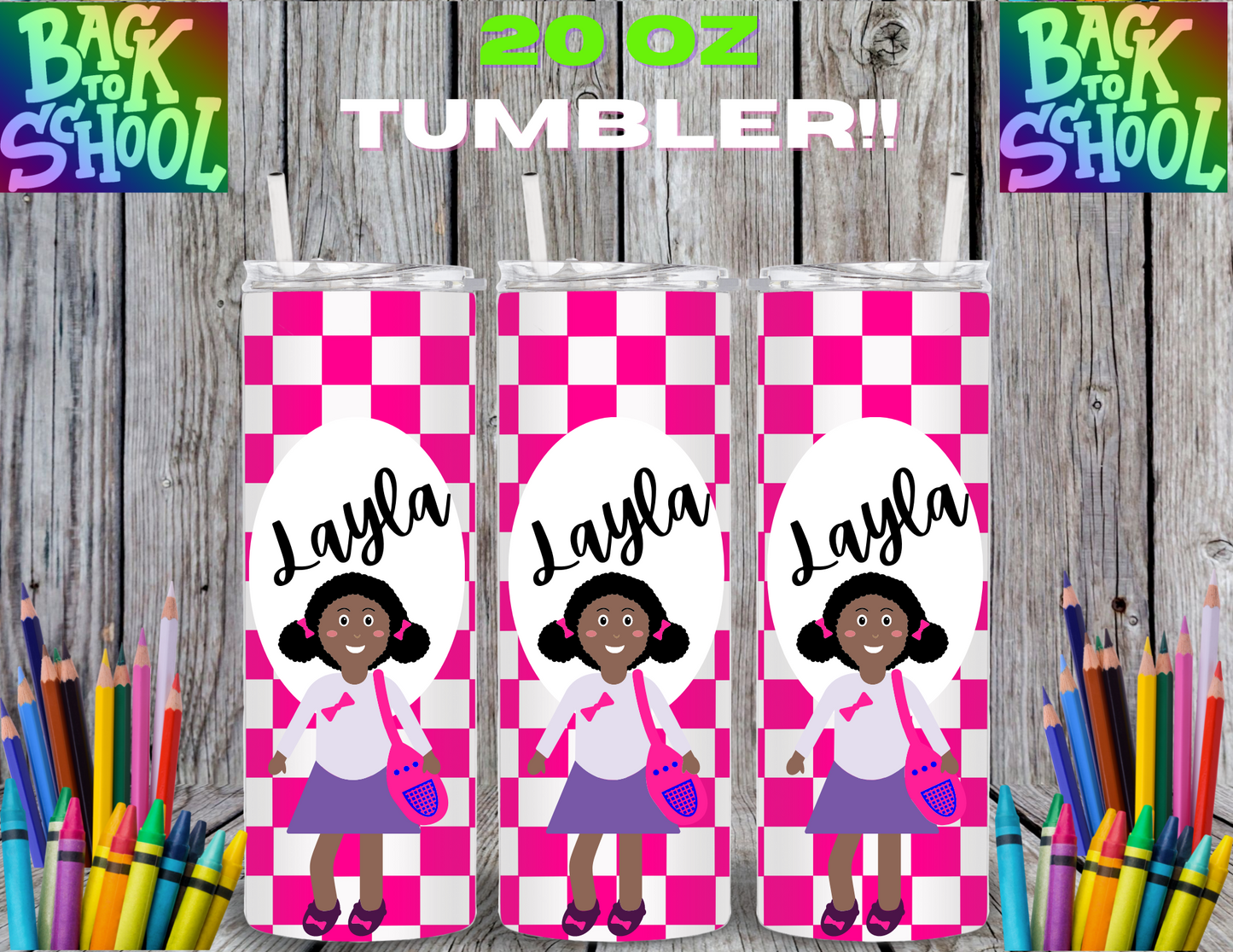 Personalized Back To School Tumblers for Teacher & Kids!!