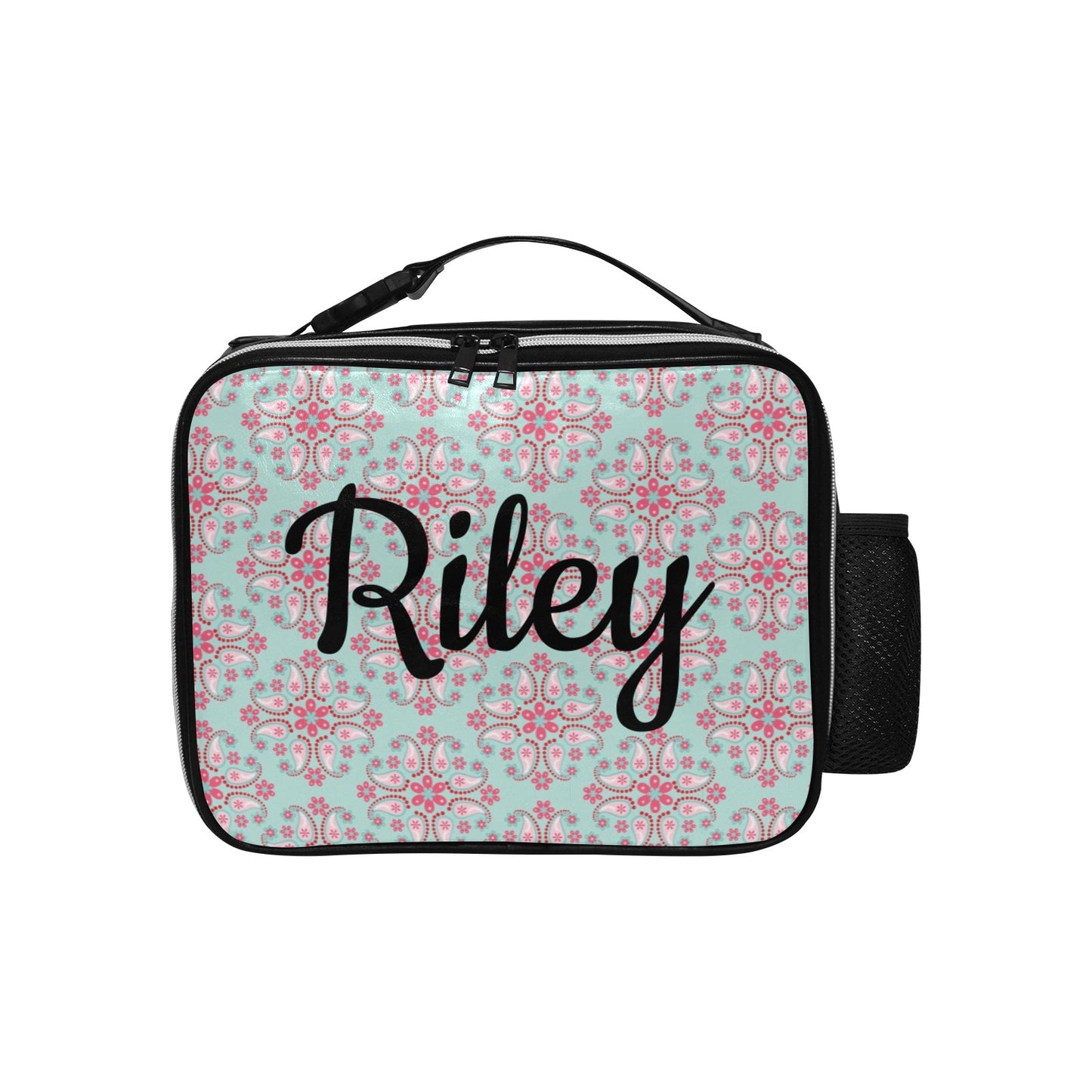 Paisley Leather Lunch Bag