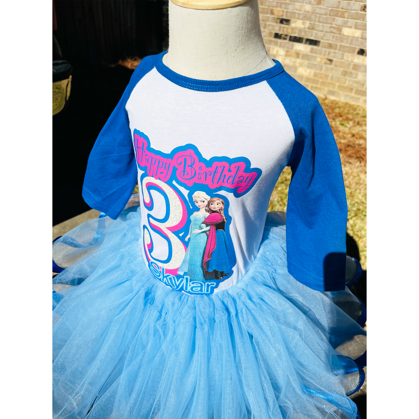 FROZEN BIRTHDAY OUTFIT TUTU SET!!