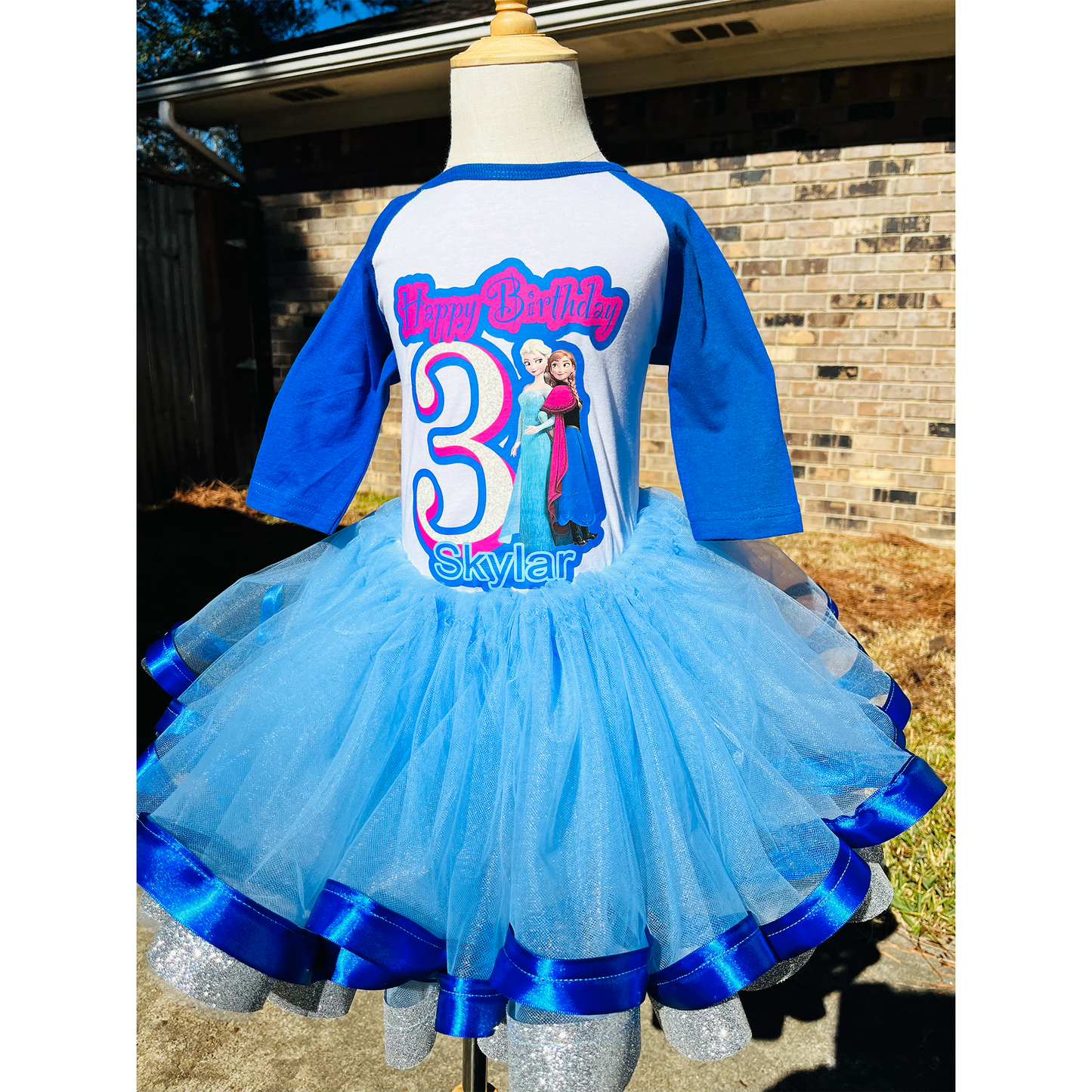 FROZEN BIRTHDAY OUTFIT TUTU SET!!