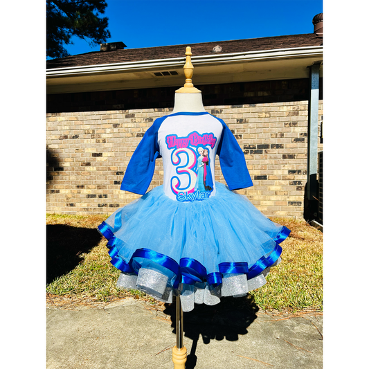 FROZEN BIRTHDAY OUTFIT TUTU SET!!