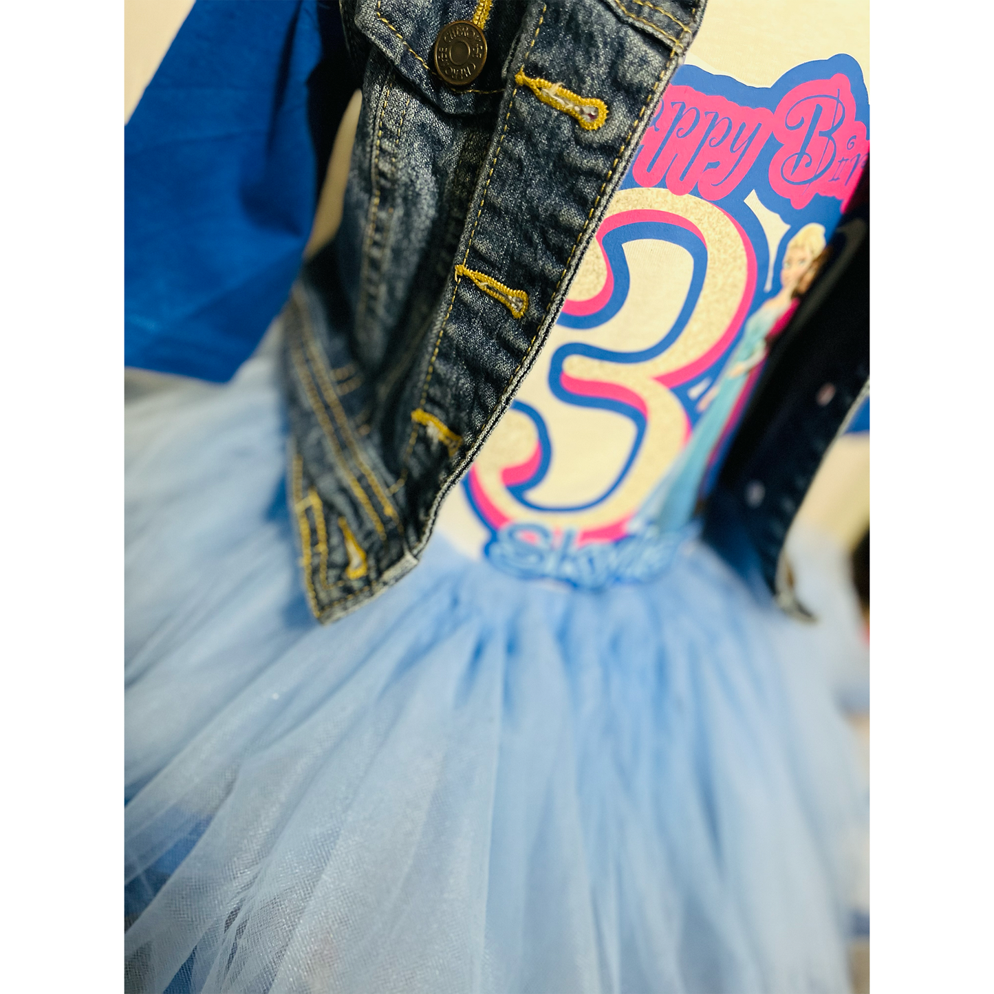 FROZEN BIRTHDAY OUTFIT TUTU SET!!