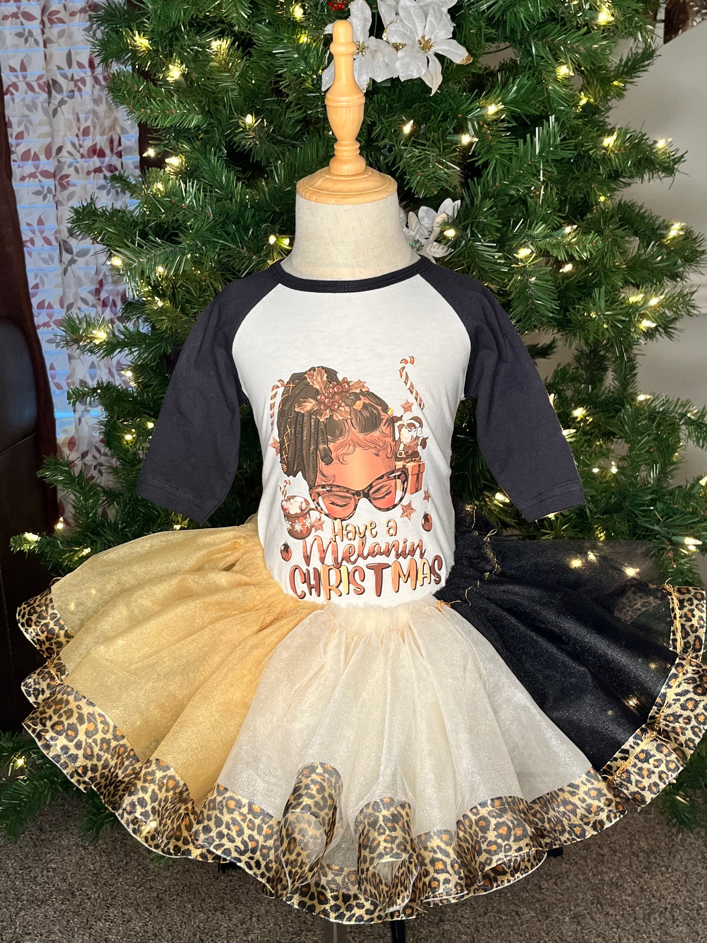 MELANIN GIRL CHRISTMAS TUTU SET!!