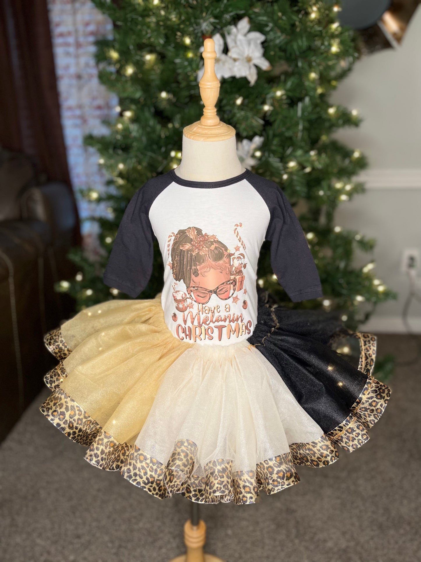 MELANIN GIRL CHRISTMAS TUTU SET!!