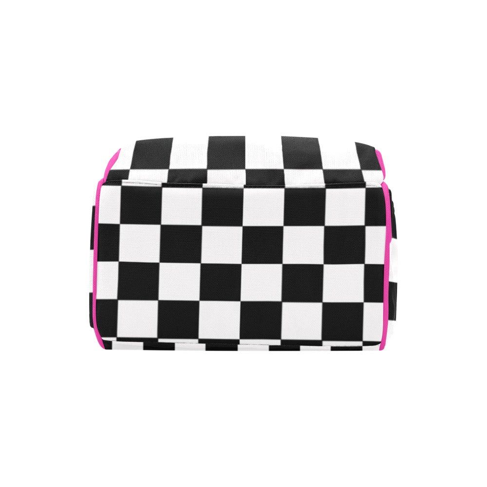 Black Check Layla Multi-Function Backpack/Diaper Bag