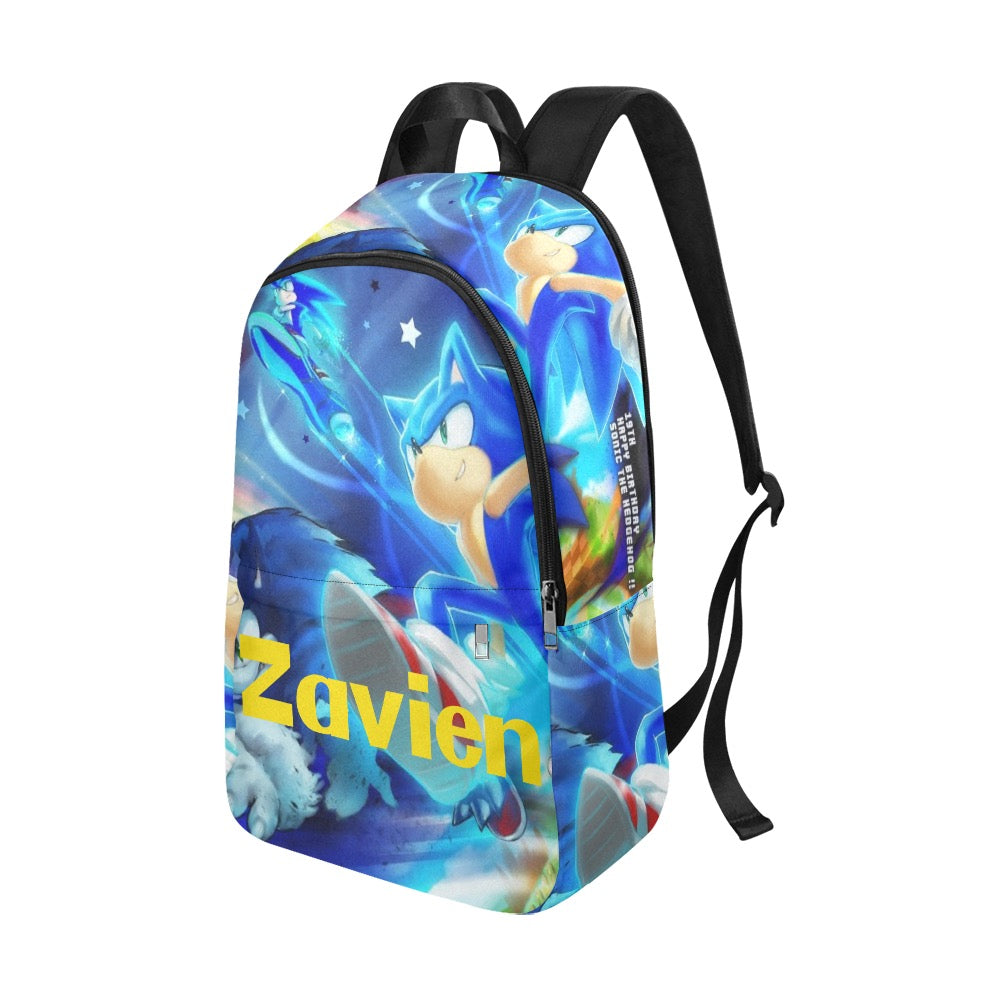 Sonic the Hedgehog Personalized Bookbag